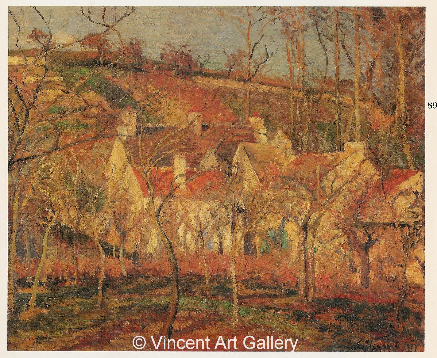 A335, PISSARRO, Red Roofs